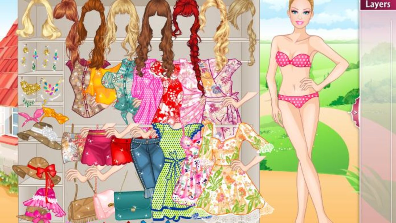 Vestir a Barbie primaveral | Juegos infantiles