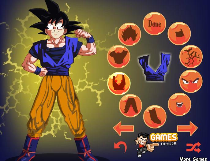 Dragon Ball: Goku Dress Up | Juegos infantiles